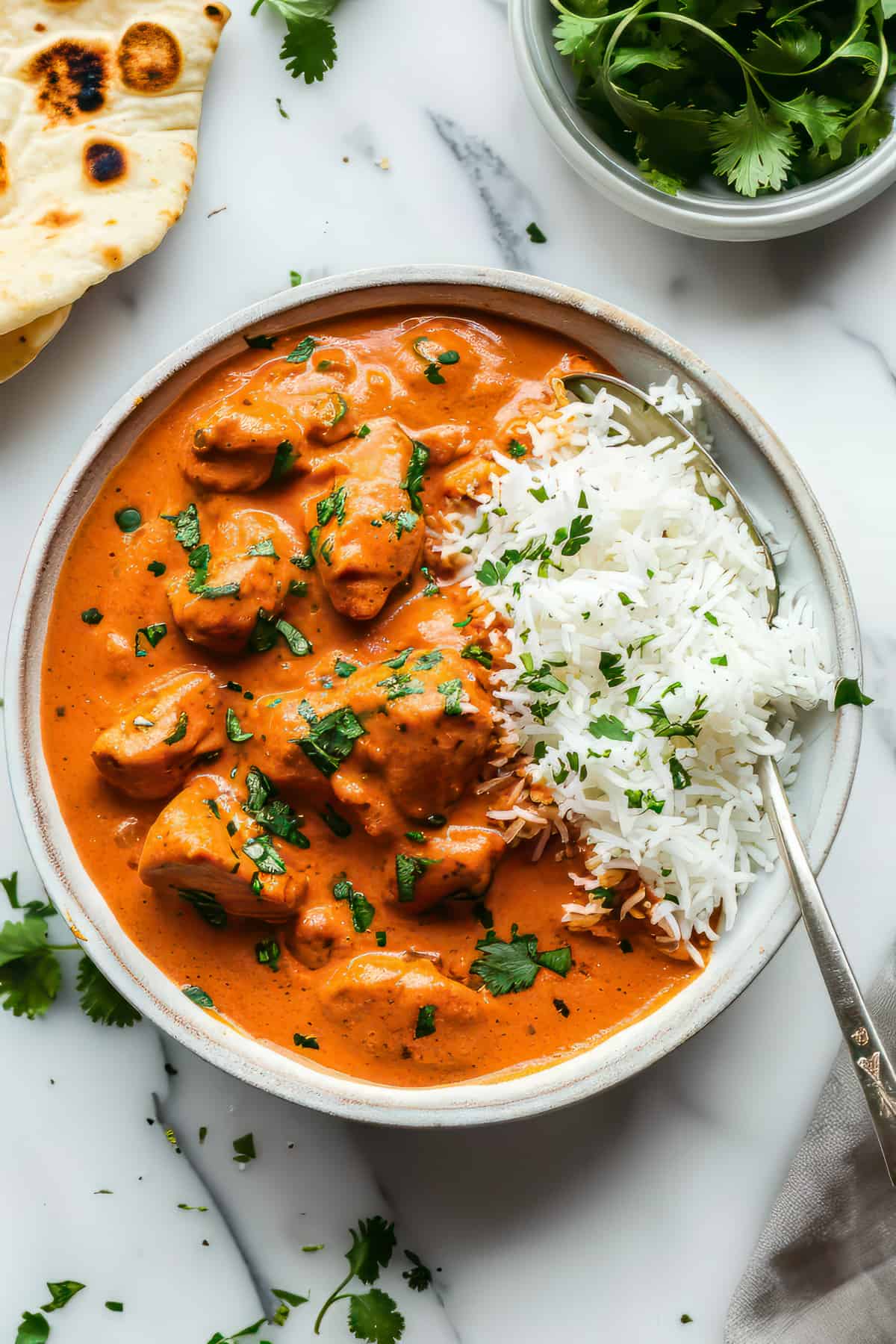 RICE + BUTTER CHICKEN